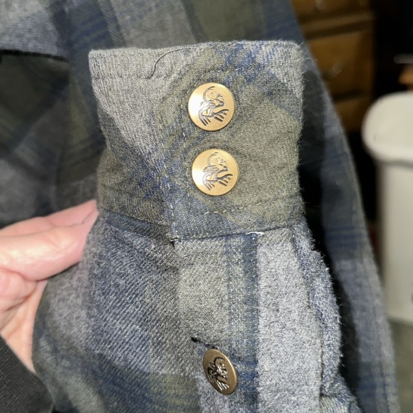 GENTLY WORN LEGENDARY WHITETAILS ARCHER FLANNEL THERMAL LINED SHIRT JCKT LG TALL - Picture 3 of 7
